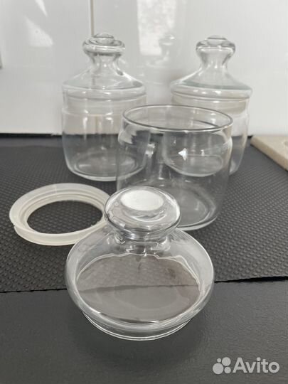 Банки для хранения стеклянные с крышкой 500 мл
