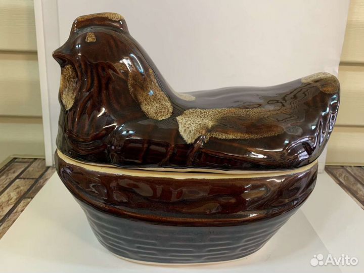 Жаровня керамика Курица для запекания