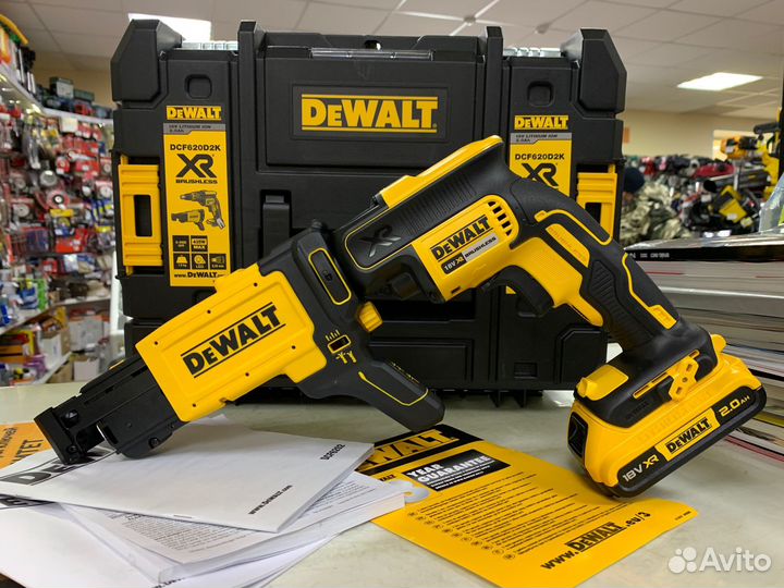 Шуруповерт ленточный dewalt DCF620D2K (18В)
