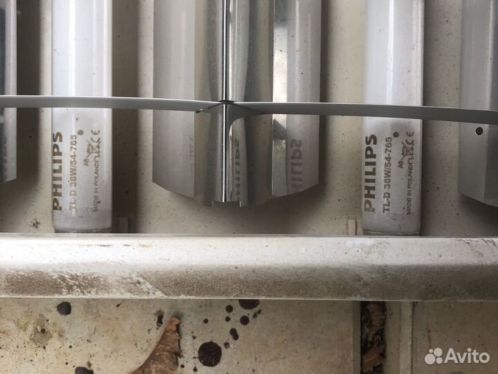 Светильник накладной потолочный 4х36W 61х123 см бу