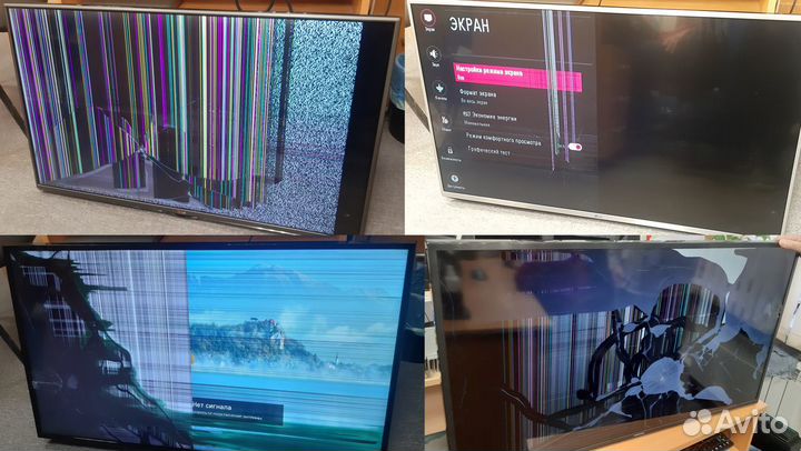 ЖК телевизоры в разборе и целиком