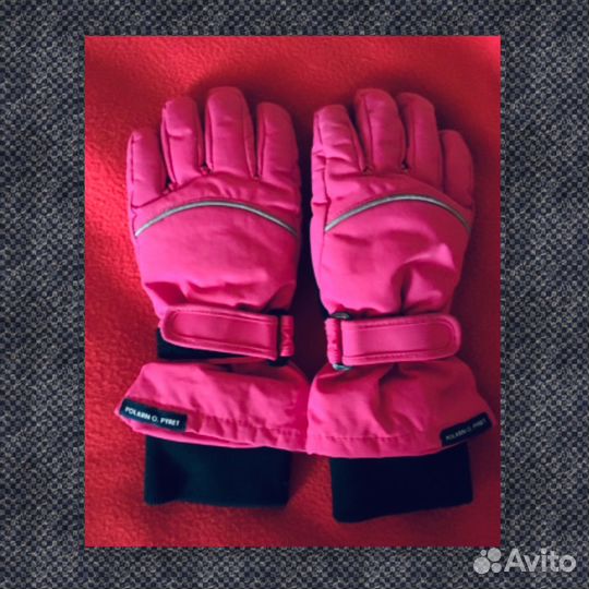 Дет перчатки, термобелье Polarn O.Pyret 7-10лет