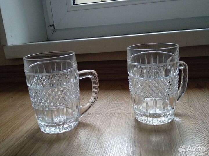 Пивные кружки Чешский хрусталь времён СССР Богемия