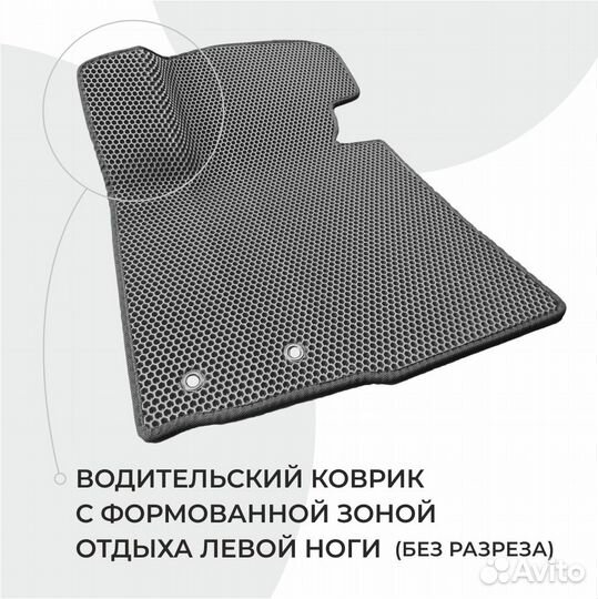 Ева коврики 3D на KIA Sportage серый с серым