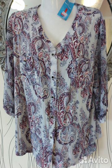 Блузки летнии большой размер 52-54р;56-58р;60-64р