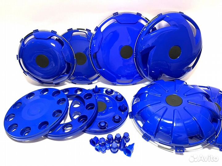 Колпаки 22.5 синие (комплекты на выбор)