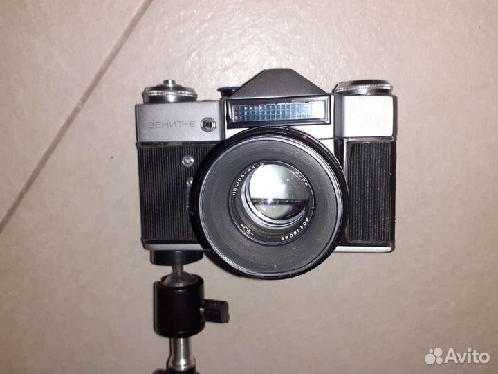 Зенит-Е с Гелиос 44-2, на штативе