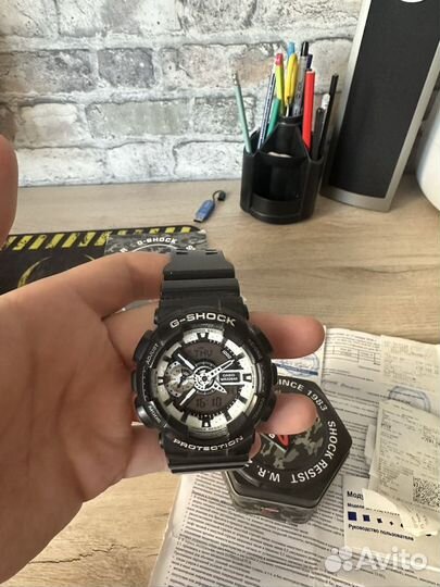 Часы casio g shock ga 110BW-1A оригинал