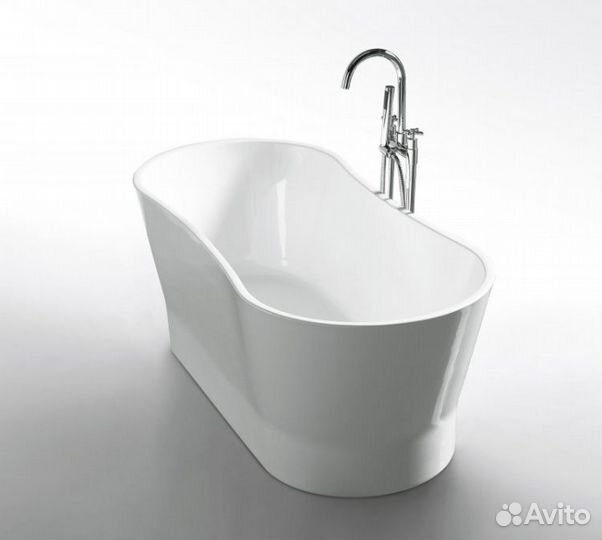 Ванна отдельностоящая акриловая BelBagno BB406, размер 165х73х60 см