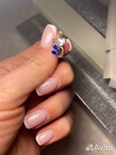 Серьги серебро 925 фианит