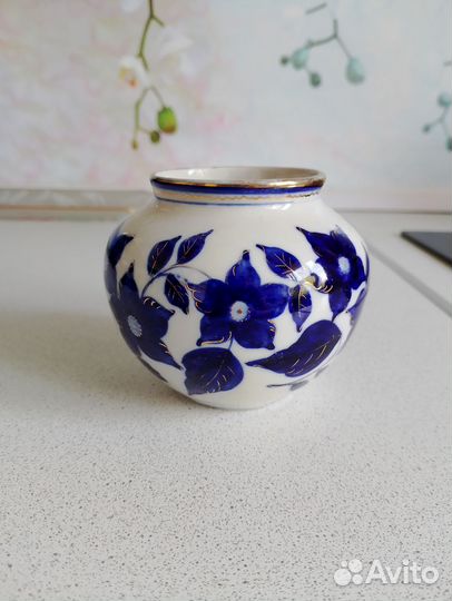 Миниатюрная вазочка Гжель 50 или 60 гг