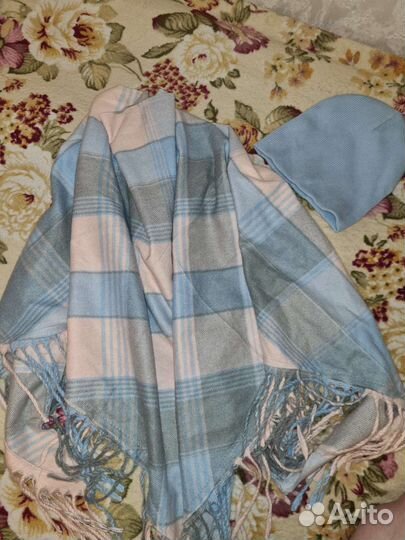 Палантин, шарф и шапка