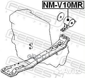 Подушка двигателя задняя MT NM-V10MR Febest