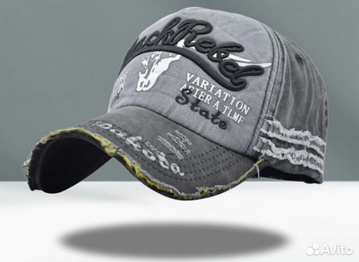 Бейсболка Dakota BlackRebel (серая)