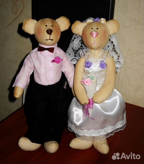 Мишки-тильда (ручная работа)