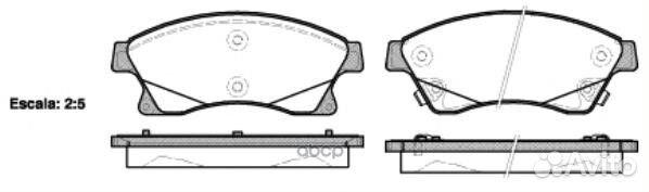 1431 12 13301207 колодки дисковые п Opel Ast