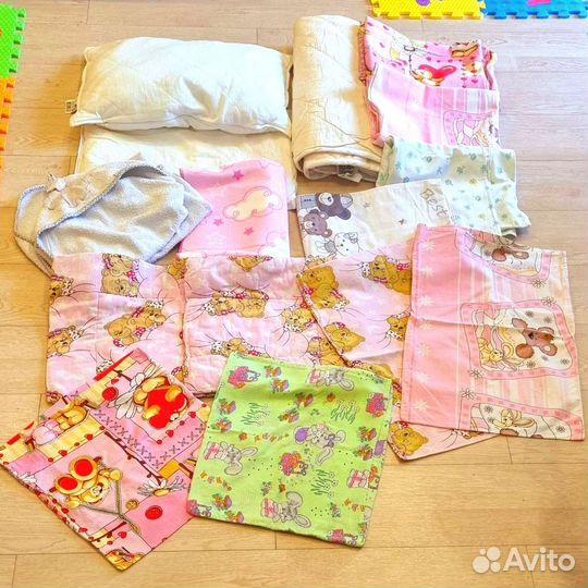 Постельное белье подушка одеяло детское