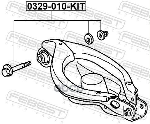 Болт с эксцентриком (ремкомплект) 0329010KIT Fe