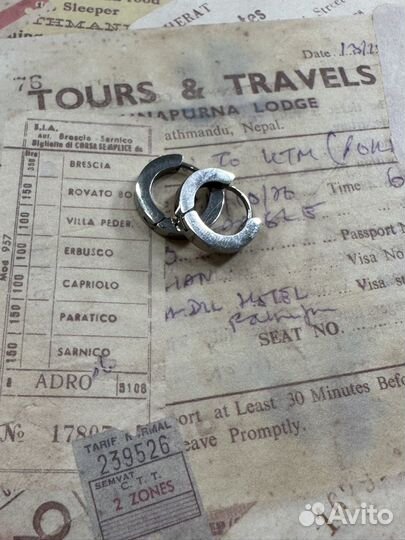 Серьги кольца