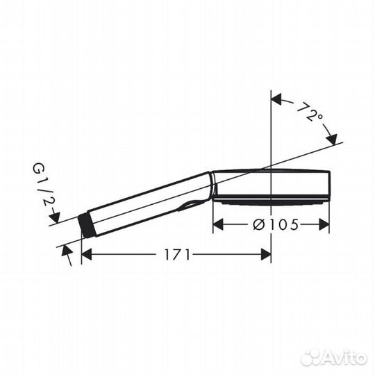 Hansgrohe Pulsify Ручной душ 24111000