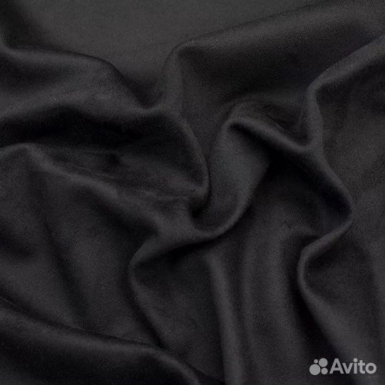 Ткань замша черная 5 м