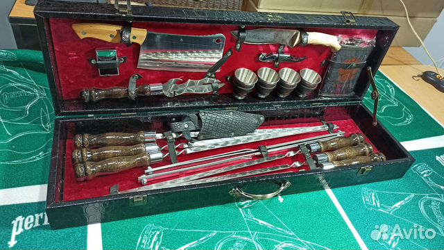 Набор для шашлыка в подарочном кейсе