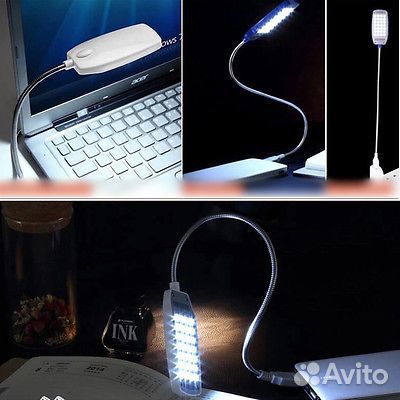 Светодиодный USB-светильник с гибкой ножкой