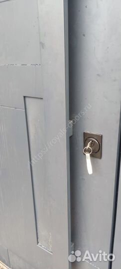 Дизайнерская уличная дверь 3D панель, ручка штанга