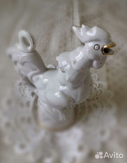 Петух. Фарфор. Кувшин, графин, сосуд