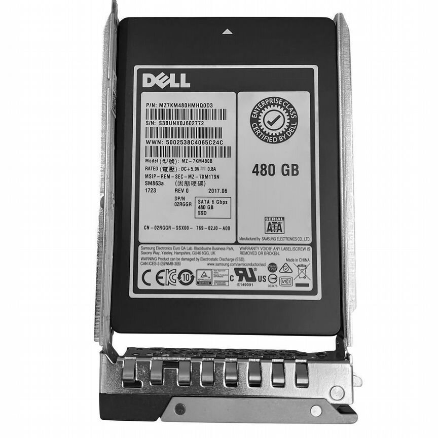 [MZ7KM480HMHQ0D3] Жесткий Диск Dell 2rggr 480gb Sata3 2,5" Ssd Mz7km480hmhq0d3