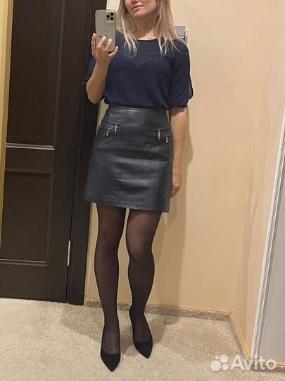 Кожаная юбка