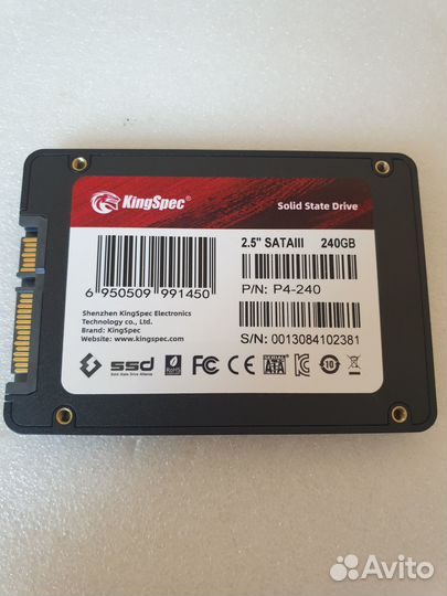 SSD диск 240GB Windows 10 pro