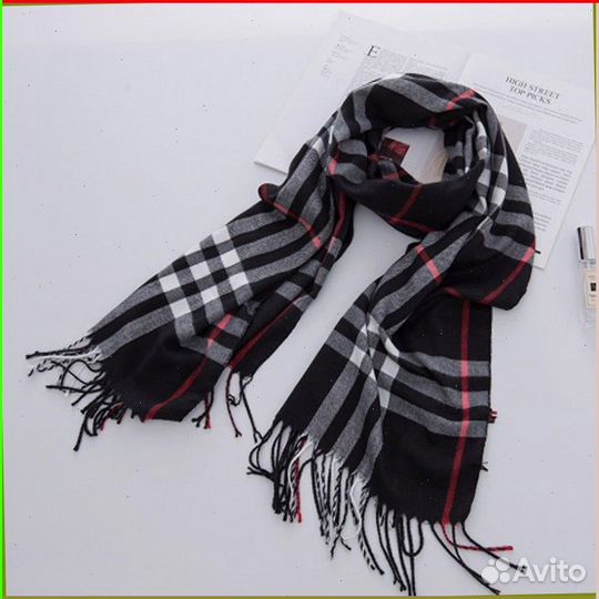 Тёплый шарф Burberry (Арт: 51397)