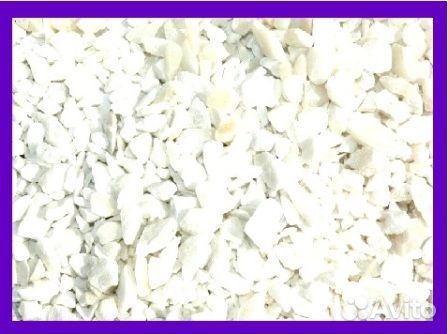 Щебень белый фракция 5-20 мм в мешках