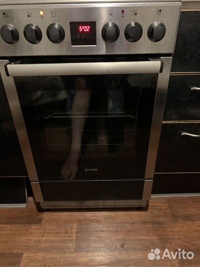 Электро плита горение