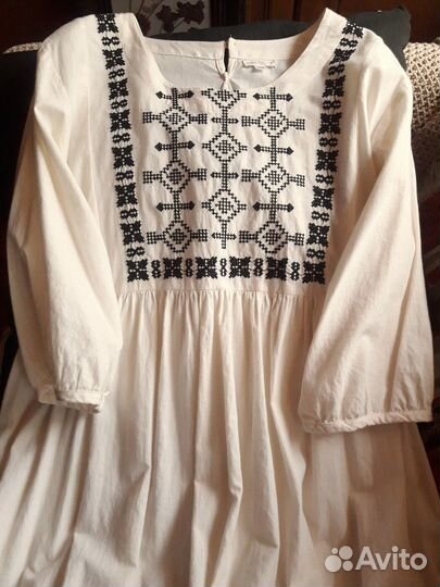 Платье летнее хлопок 46