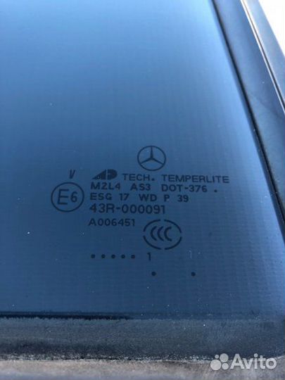 Форточка двери задняя правая Mercedes M-Class W164