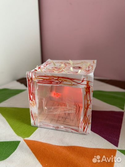 Духовка+плита бумажная самодельная с подсветкой