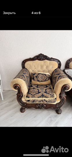 Холл диван и кресло