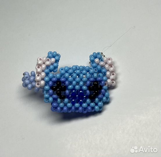 Фигурка-кольцо из бисера(стич)