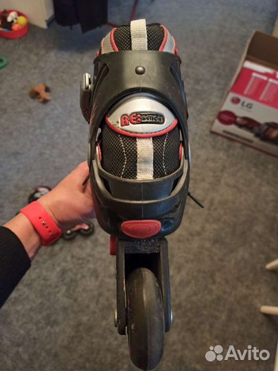 Ролики раздвижные Reaction Abec 1 34-38 размер