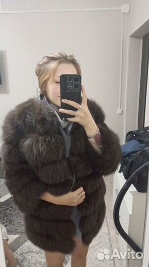 Шуба из песца