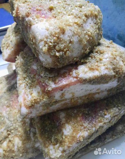 Копчено-салёное домашнее сало