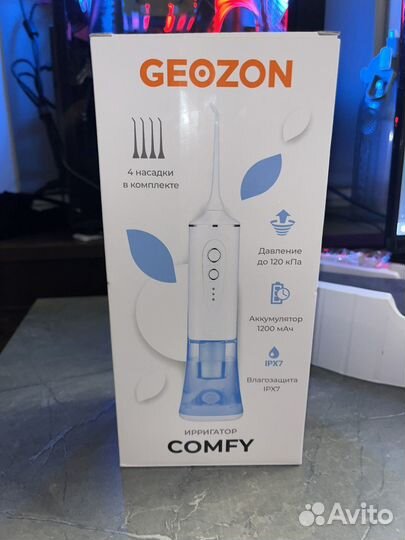 Ирригатор Geozon Comfy Blue, новый