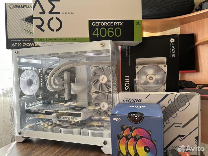 Игровой пк белый intel core i9/RTX 4060/16GB/1TB