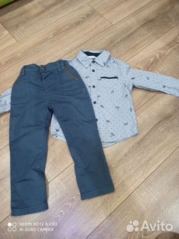 Костюм для мальчика, брюки и рубашка 98