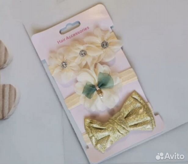 Повязка ободок на голову для малышки