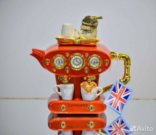 Коллекционный английский чайник-кофемашина