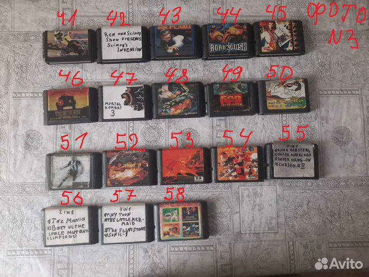 Картриджи sega стародел 90-х