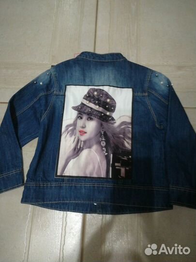 Джинсовая куртка для девочки новая